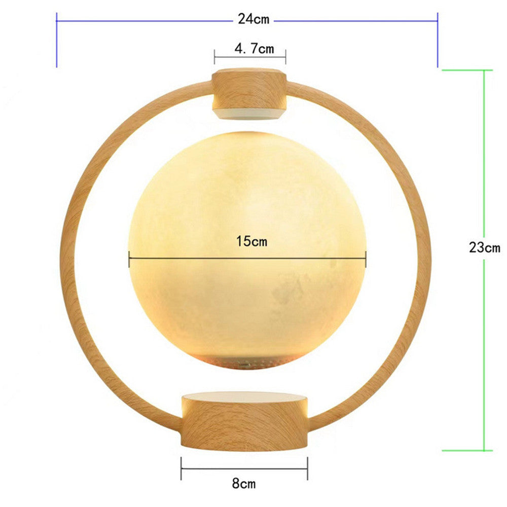 Maglev Moon Light 3D Stereo Bluetooth Speaker with Colorful Ambient Light