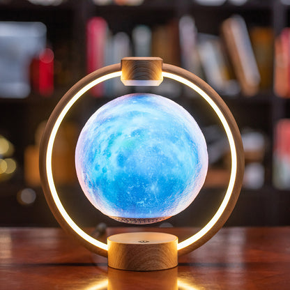 Maglev Moon Light 3D Stereo Bluetooth Speaker with Colorful Ambient Light